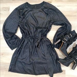 Nordstrom “Something Navy” Black Sequin Mini Dress.